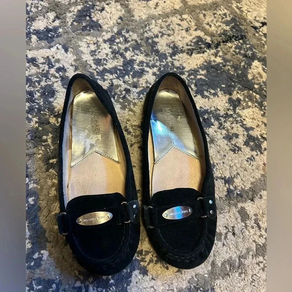 Michael Kors Black Suede Women's Loafers